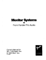 Fender SPL-1282-SPL-1285-Mk-II-MonitorSystems - Owners Manual